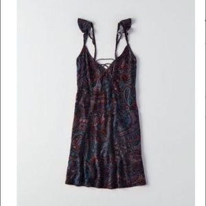 American Eagle Fit and Flare Paisley Dress XL
